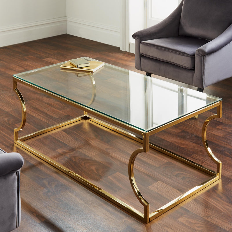 Rome Gold Coffee Table-TrendGoat