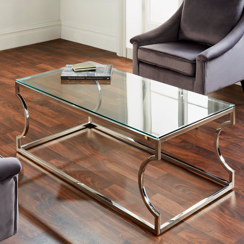 Rome Silver Coffee Table-TrendGoat