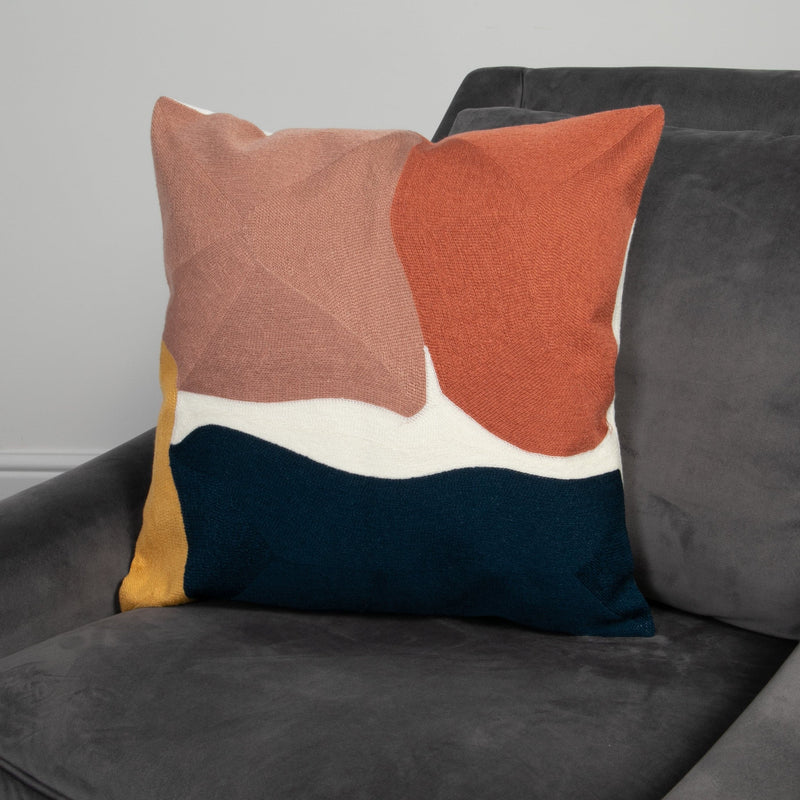 Shades of Rose Abstract Boho Cushion Cover-TrendGoat