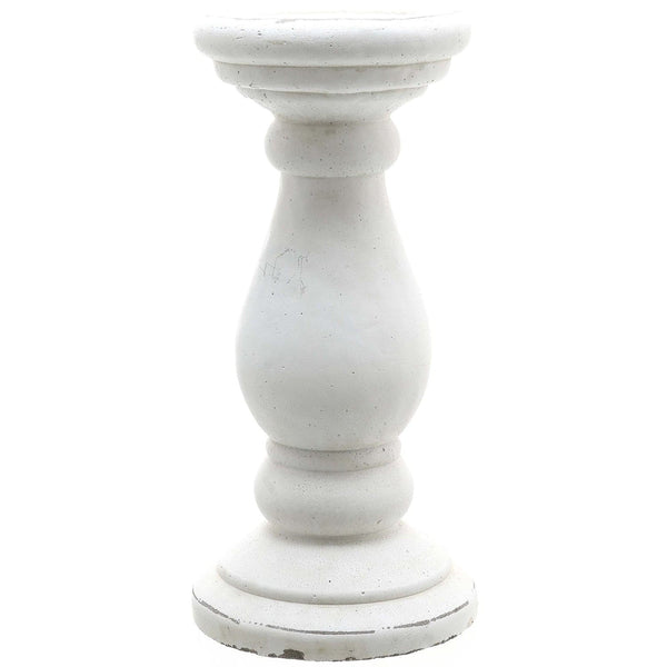 Small Matt White Ceramic Candle Holder-TrendGoat