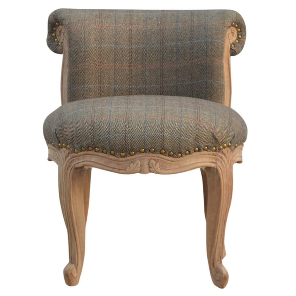 Small Multi Tweed French Chair-TrendGoat