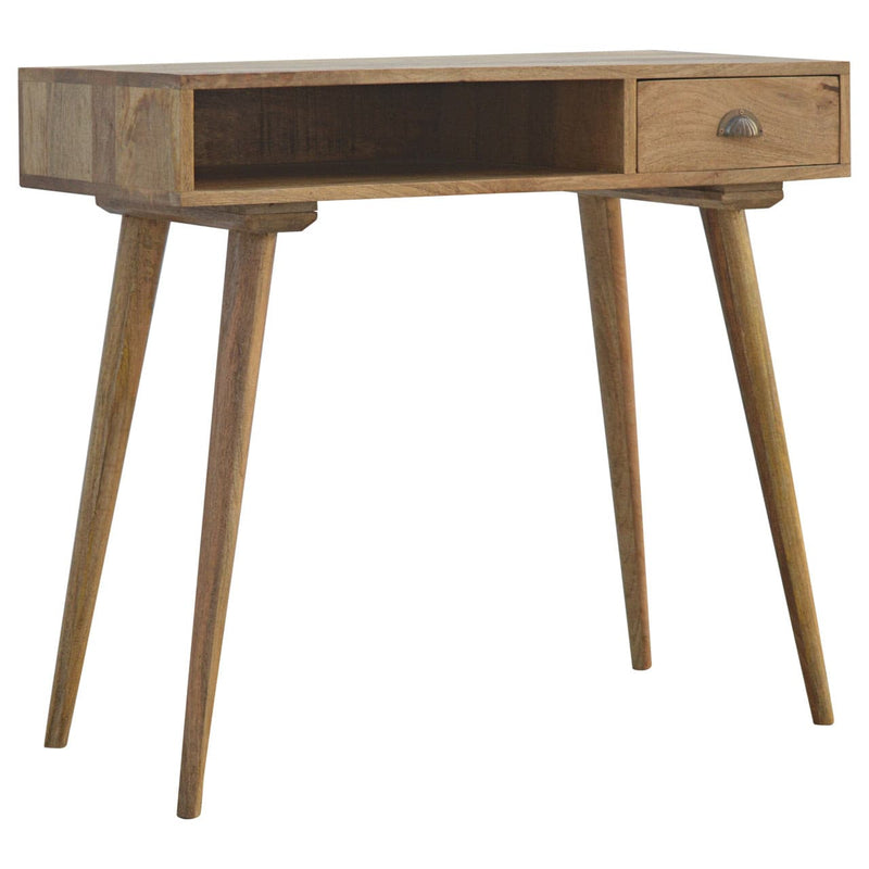 Solid Wood Writing Desk with Open Slot-TrendGoat