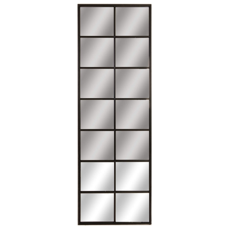 Tall Black Metal Window Mirror-TrendGoat