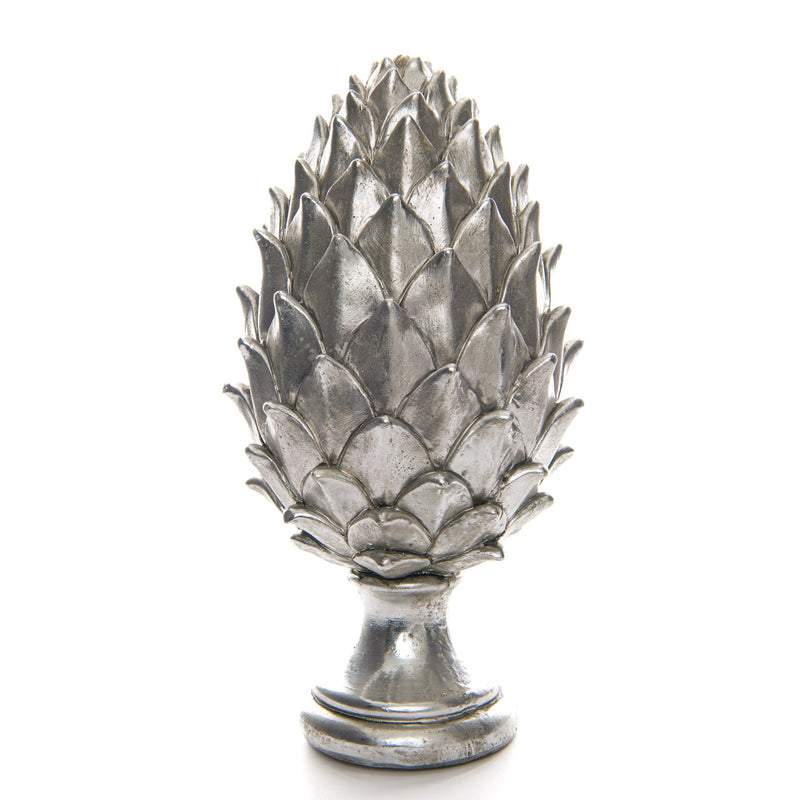 Tall Silver Pinecone Finial-TrendGoat