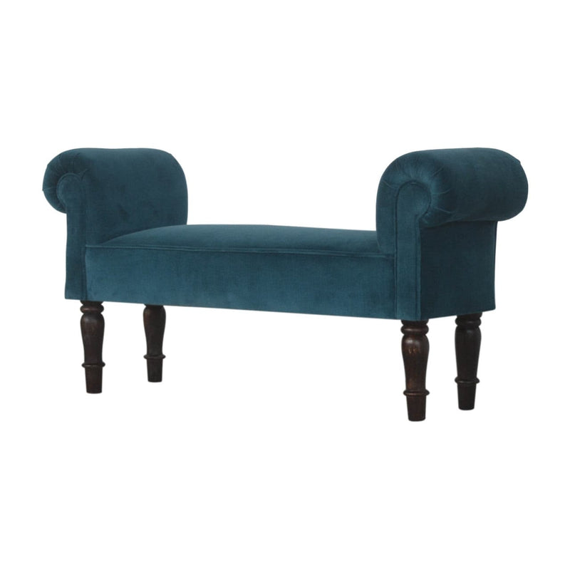 Teal Velvet Bench-TrendGoat