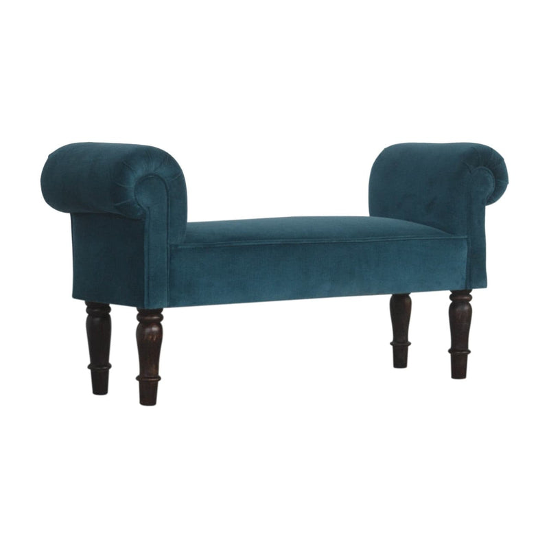 Teal Velvet Bench-TrendGoat