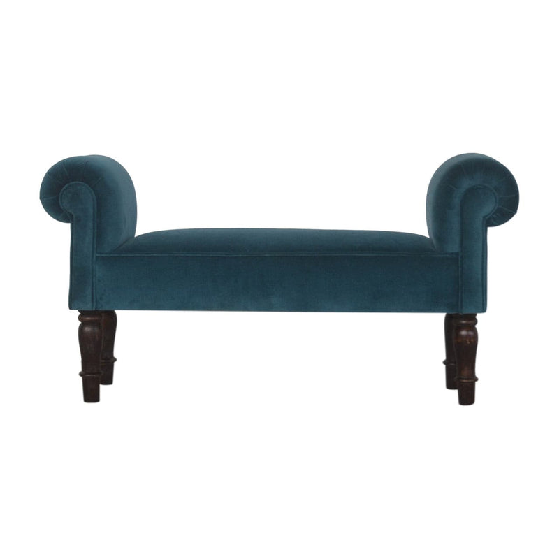 Teal Velvet Bench-TrendGoat