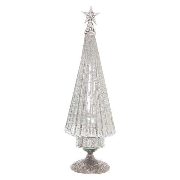 The Noel Collection Footed Glass Decorative Tree-TrendGoat