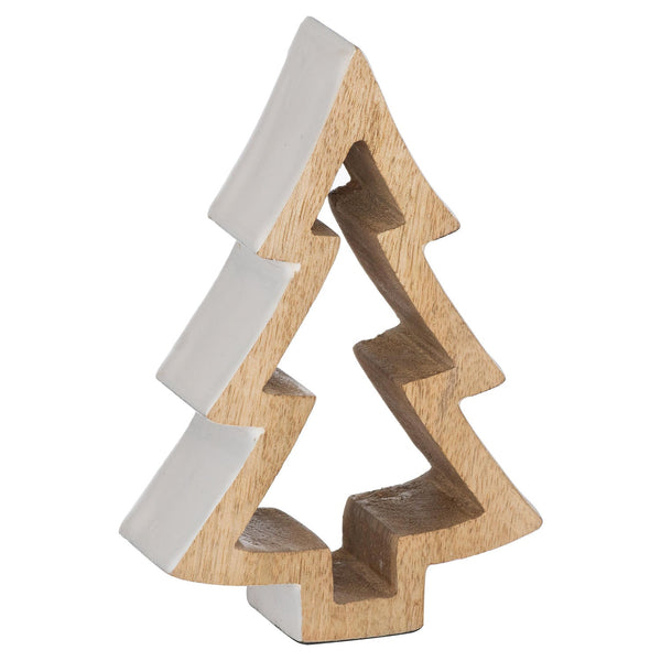 The Noel Collection Snowy Standing Small Wooden Tree-TrendGoat