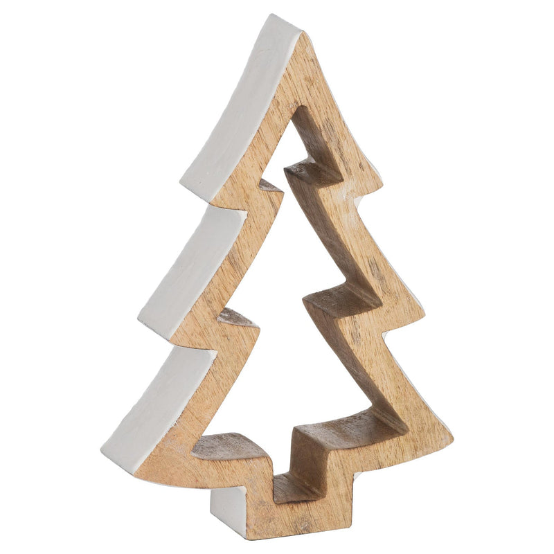 The Noel Collection Snowy Standing Wooden Tree-TrendGoat