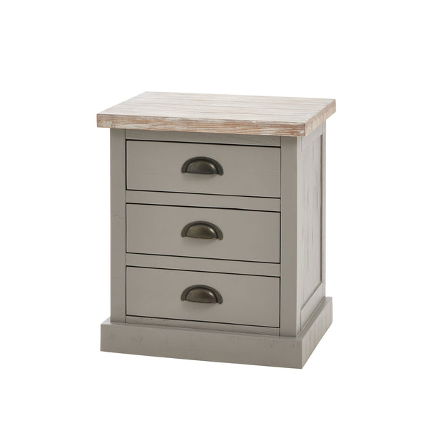 The Oxley Collection Three Drawer Bed Side-TrendGoat