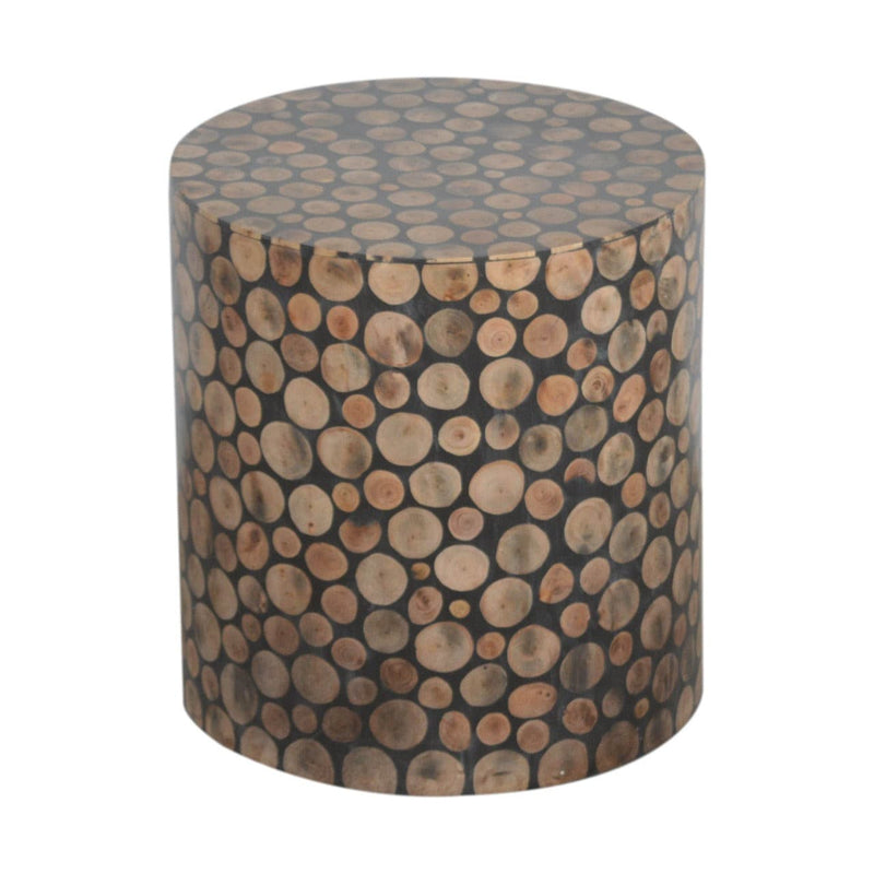 Tree Trunk Style Footstool-TrendGoat