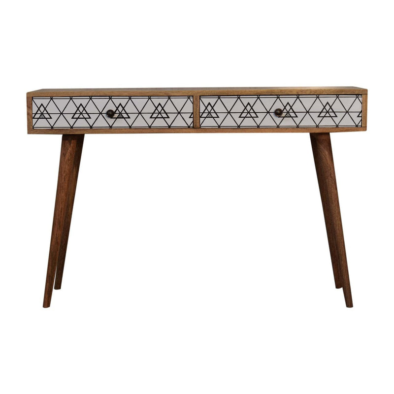 Triangle Printed Long Console Table-TrendGoat