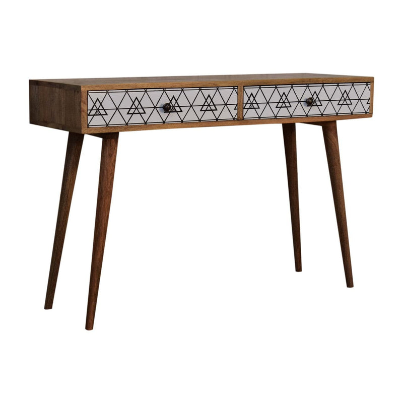 Triangle Printed Long Console Table-TrendGoat