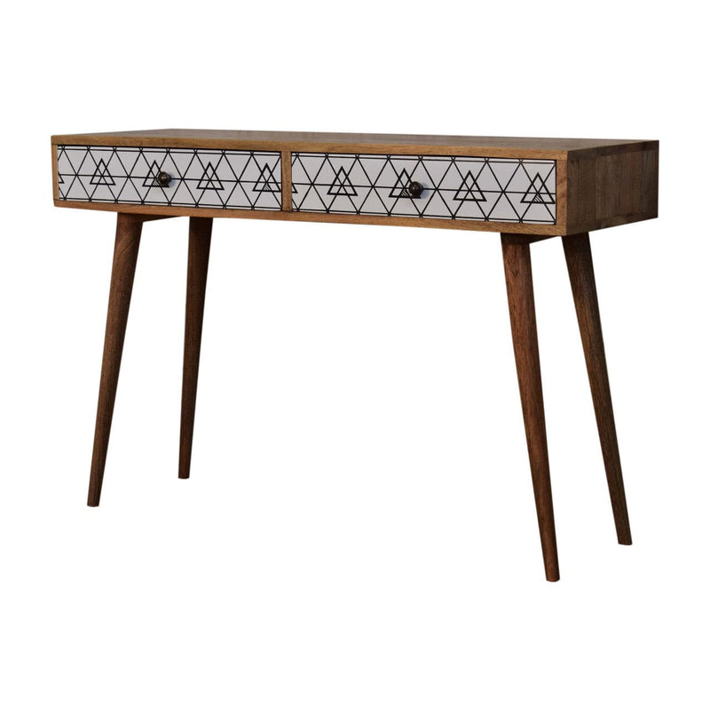 Triangle Printed Long Console Table-TrendGoat