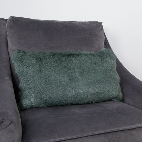 Turquoise Goatskin Cushion-TrendGoat