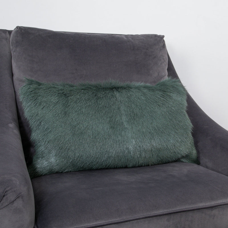 Turquoise Goatskin Cushion-TrendGoat