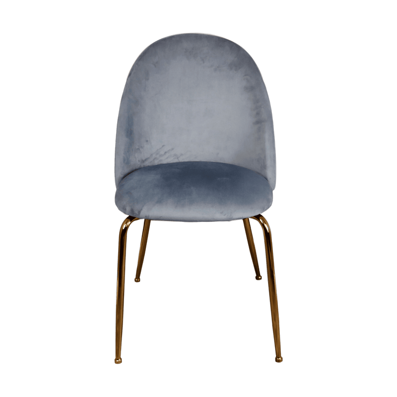 Velvet Dining Chairs - Gold Legs (set of 2)-TrendGoat