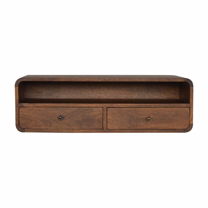 Wall Mounted 2 Drawer Console Table-TrendGoat