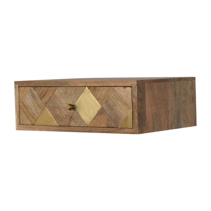 Wall Mounted Brass Inlay Bedside-TrendGoat