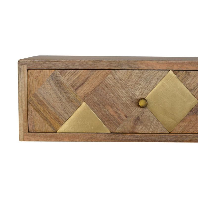 Wall Mounted Brass Inlay Bedside-TrendGoat