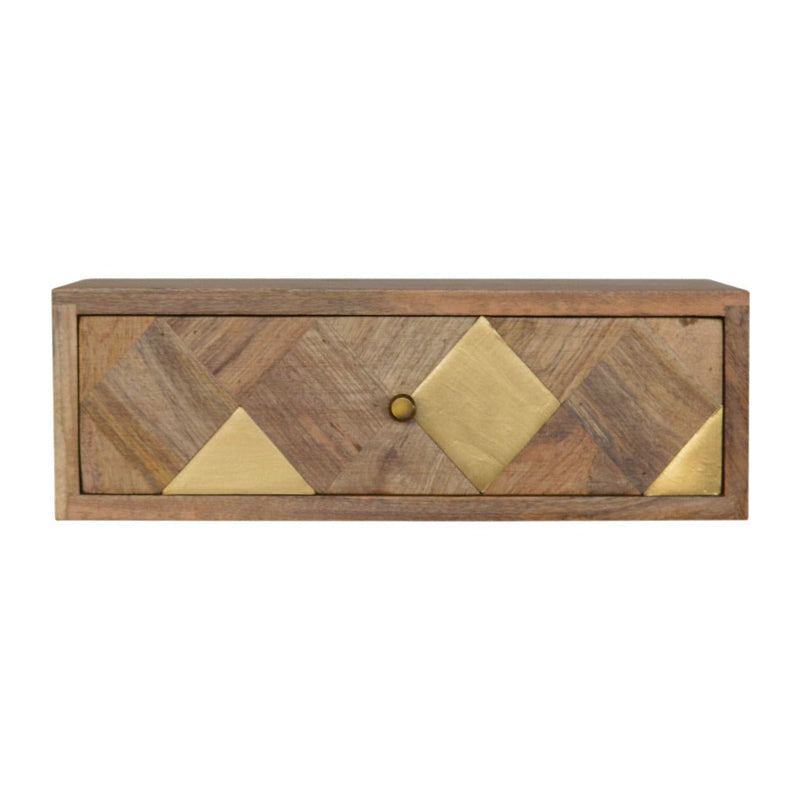 Wall Mounted Brass Inlay Bedside-TrendGoat