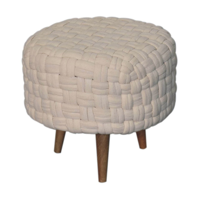 White Tube Footstool-TrendGoat