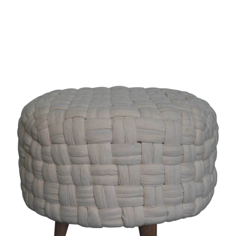 White Tube Footstool-TrendGoat