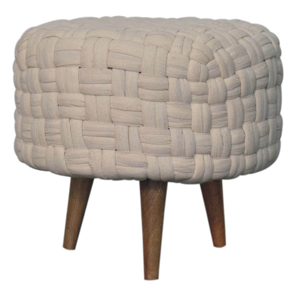 White Tube Footstool-TrendGoat