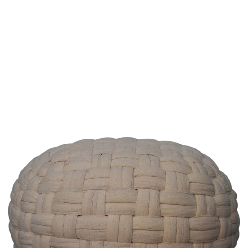 White Tube Pouffe-TrendGoat