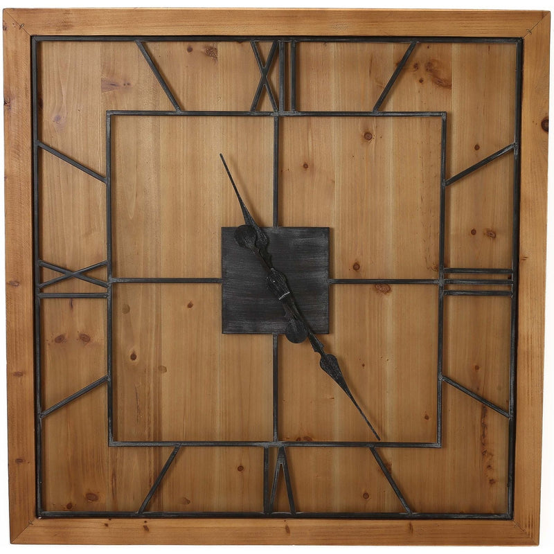 Williston Square Wooden Wall Clock-TrendGoat