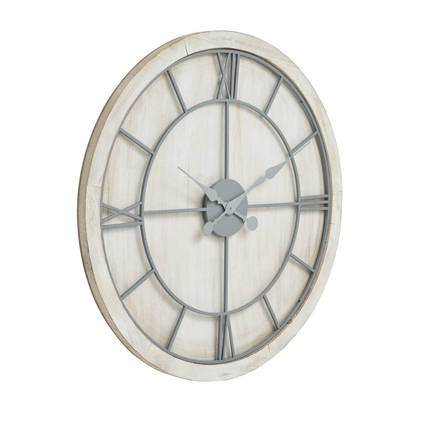 Williston White Large Wall Clock-TrendGoat