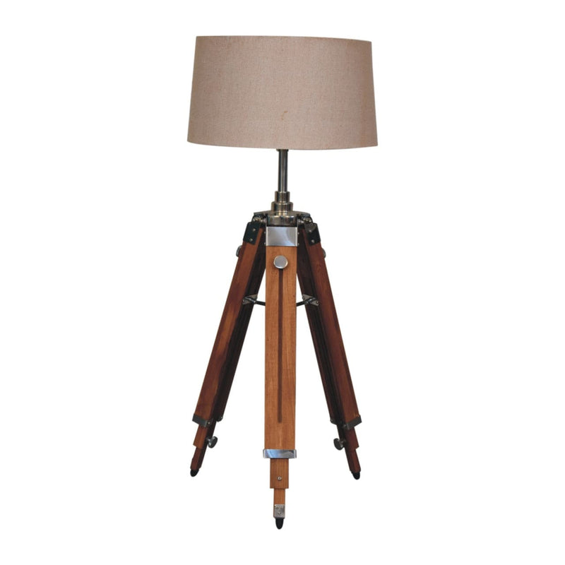 Wooden Tripod Floor Lamp-TrendGoat