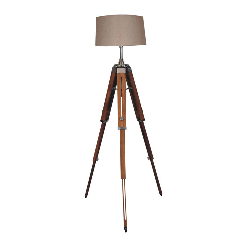 Wooden Tripod Floor Lamp-TrendGoat