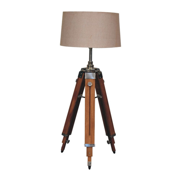 Wooden Tripod Floor Lamp-TrendGoat