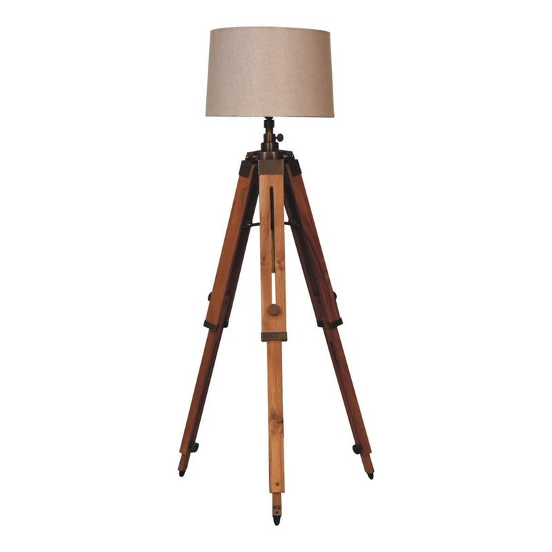 Wooden Tripod Lamp-TrendGoat