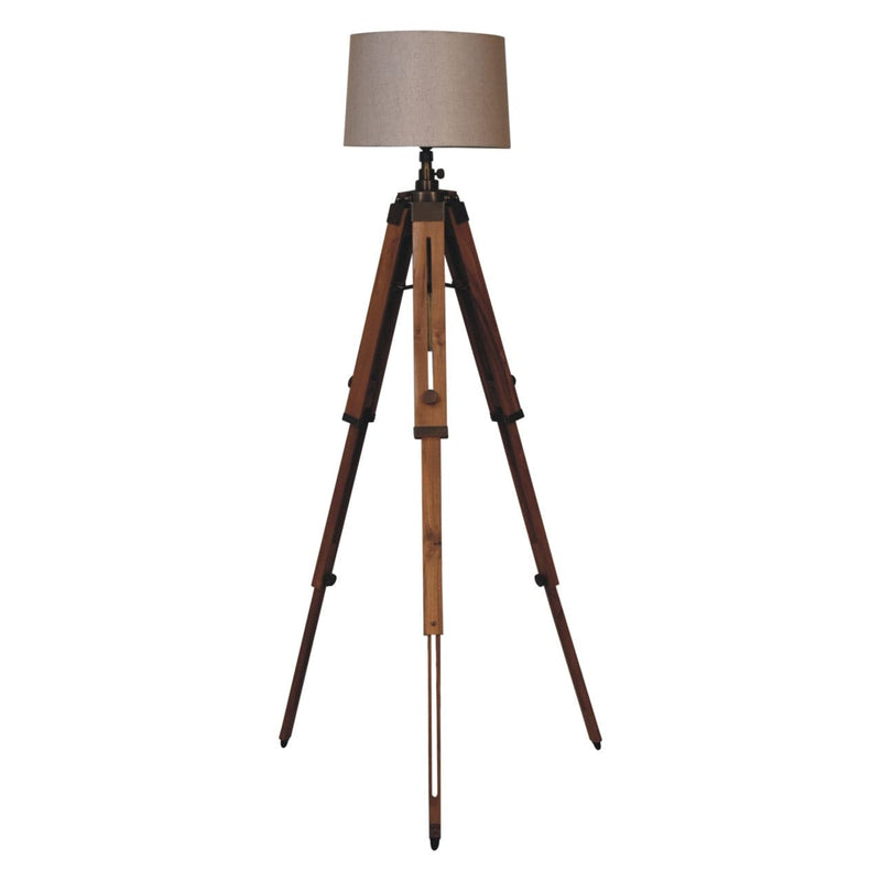 Wooden Tripod Lamp-TrendGoat