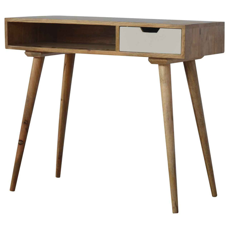 Writing Desk with White Hand Painted Drawer-TrendGoat