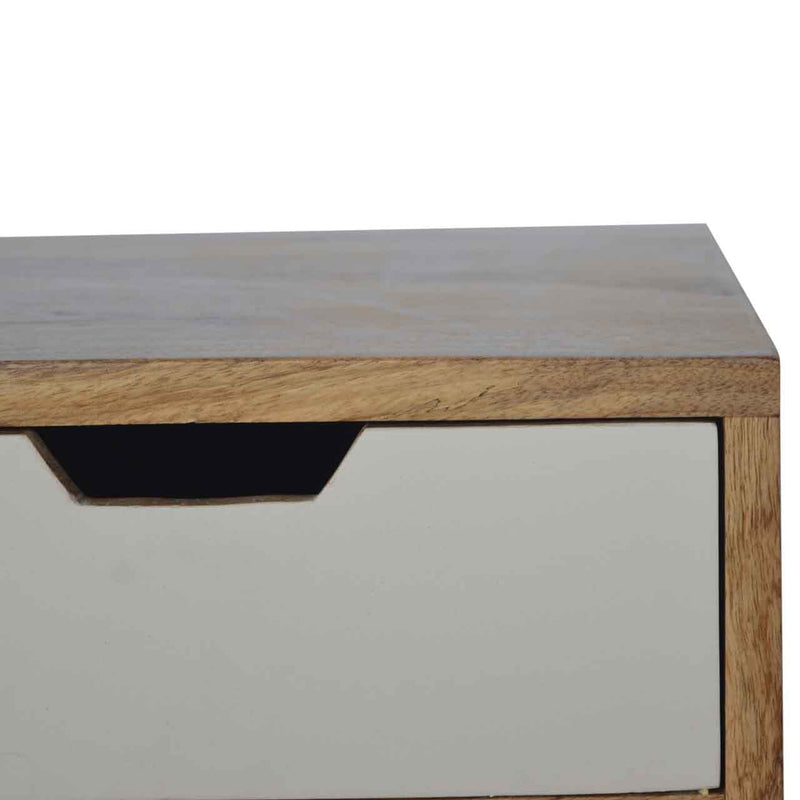 Writing Desk with White Hand Painted Drawer-TrendGoat