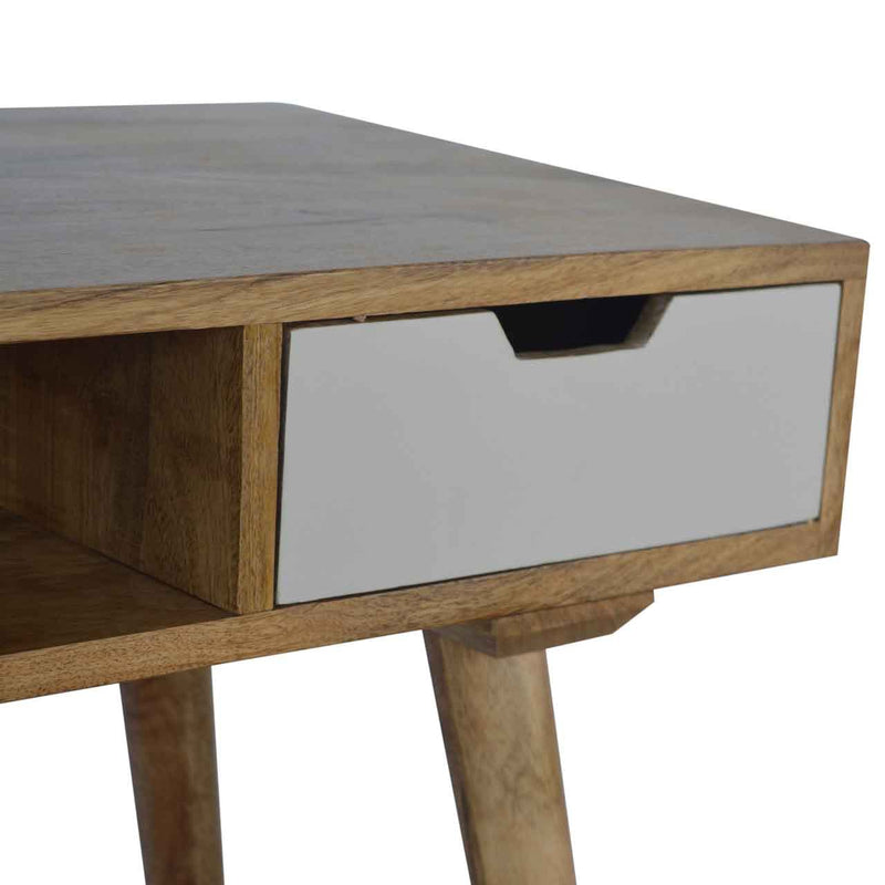 Writing Desk with White Hand Painted Drawer-TrendGoat