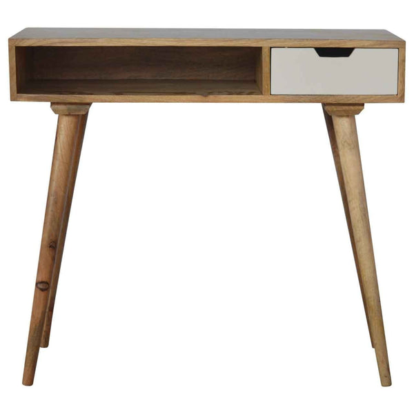 Writing Desk with White Hand Painted Drawer-TrendGoat