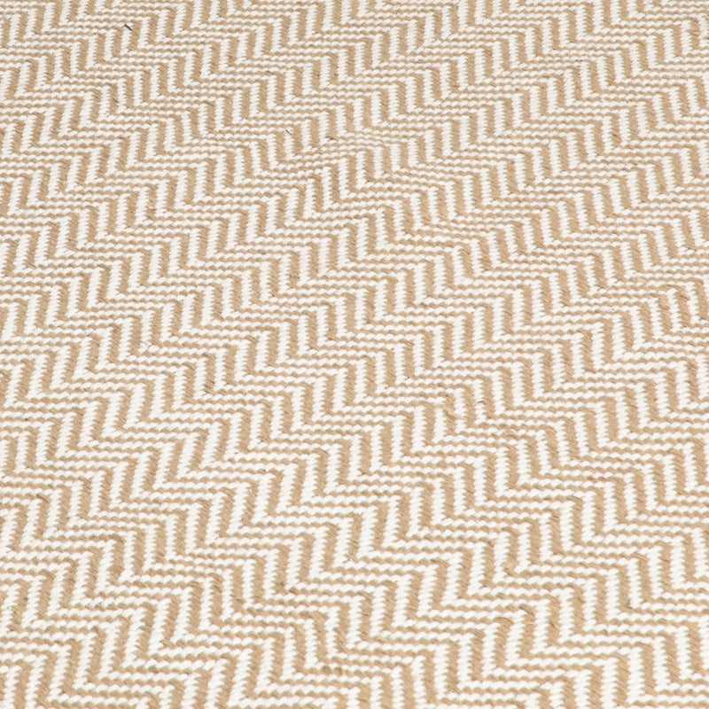 Zig Zag Jute & Cotton Rug (3 sizes)-TrendGoat