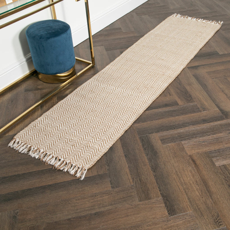 Zig Zag Jute Runner Rug (60 x 230cm)-TrendGoat