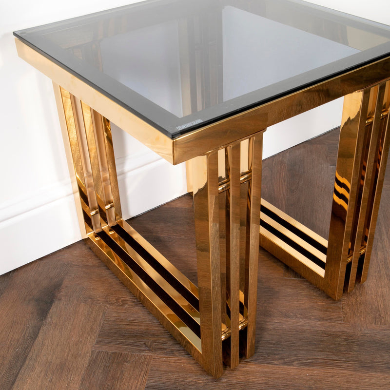 Zurich Gold Side Table-TrendGoat