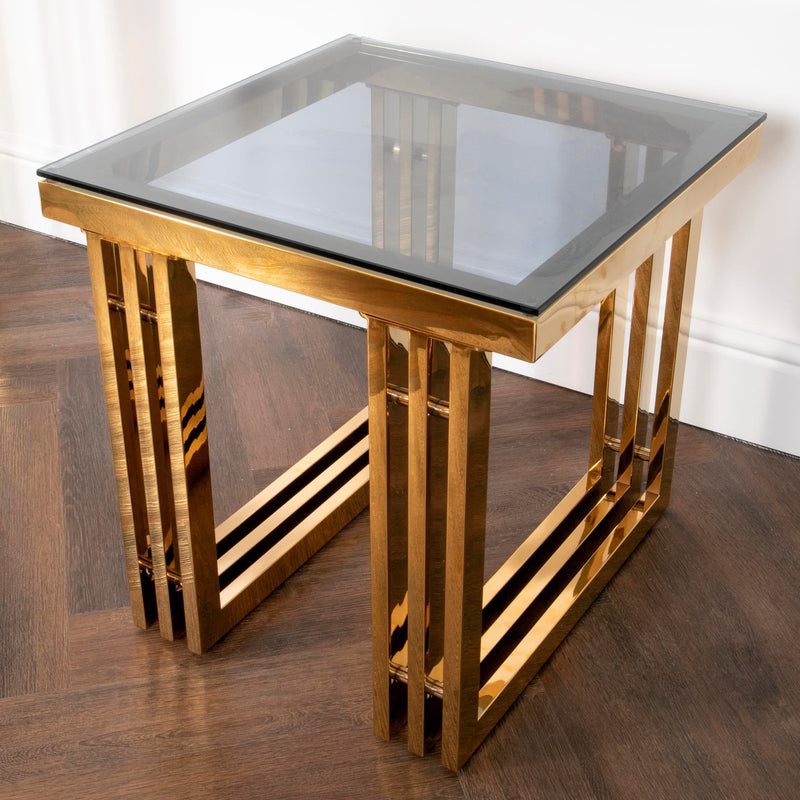 Zurich Gold Side Table-TrendGoat