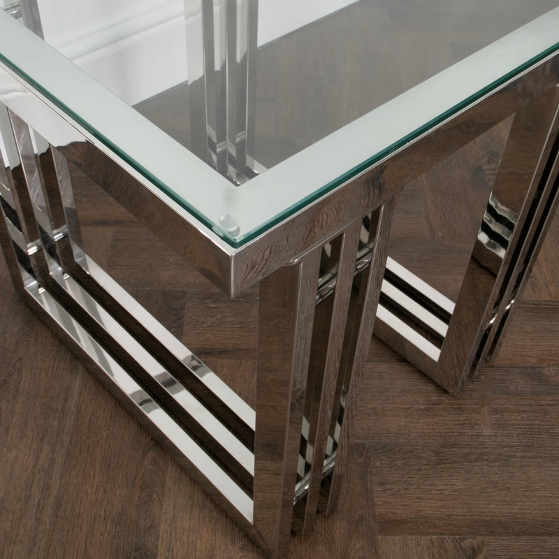 Zurich Silver Side Table-TrendGoat